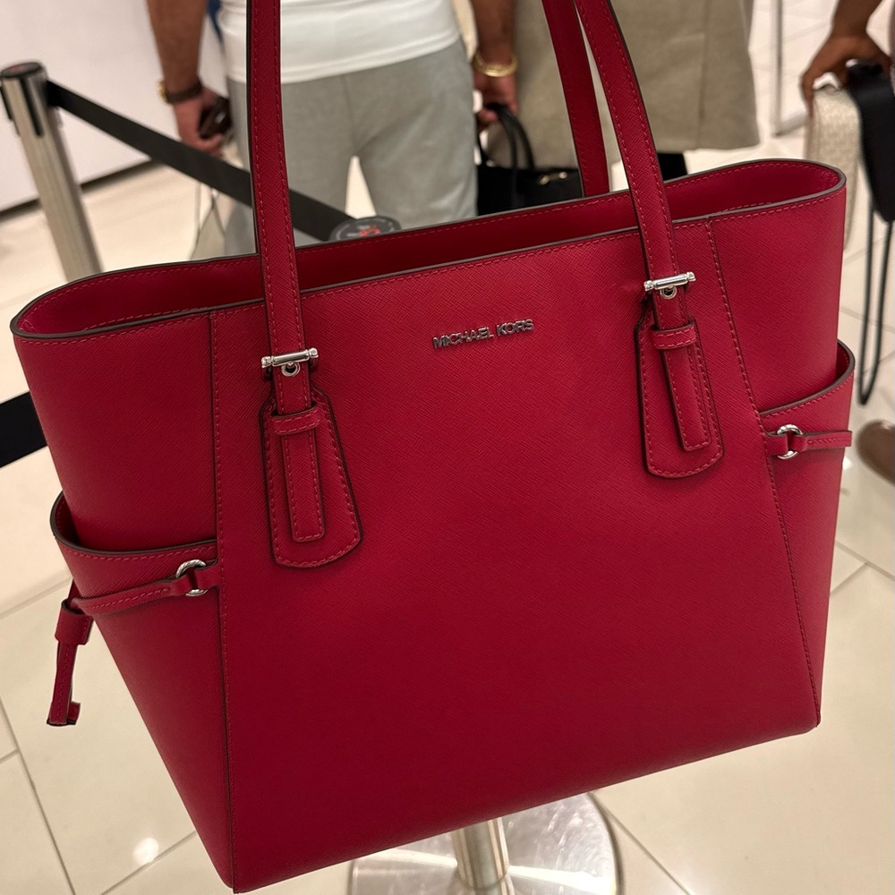 NWT Michael Kors large Red Tote